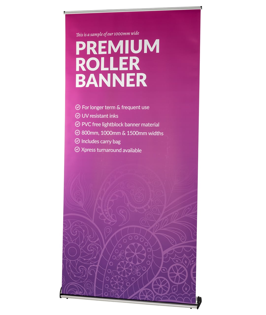 Quick turnaround on premium roller banners designed and printed in Exeter.
