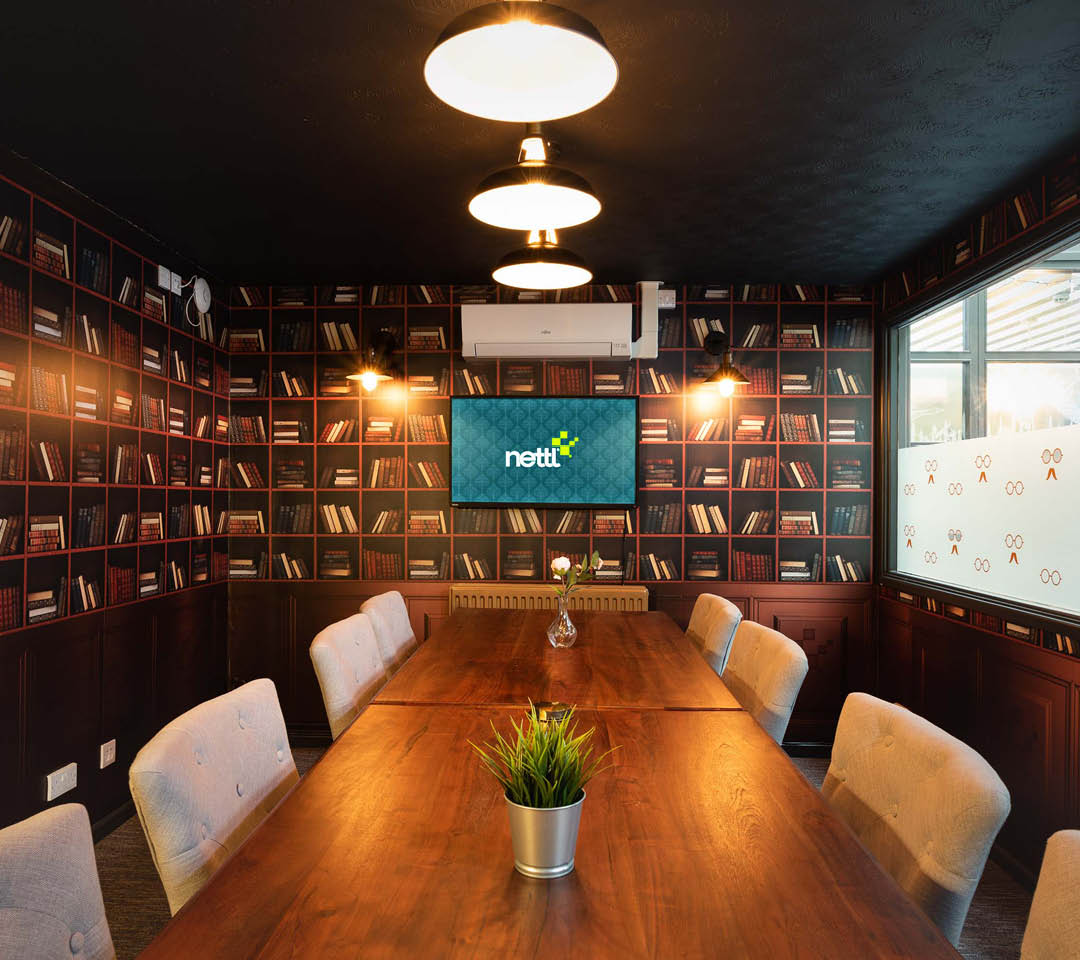 Boardroom layout for the Library Room - Meeting rooms in Exeter
