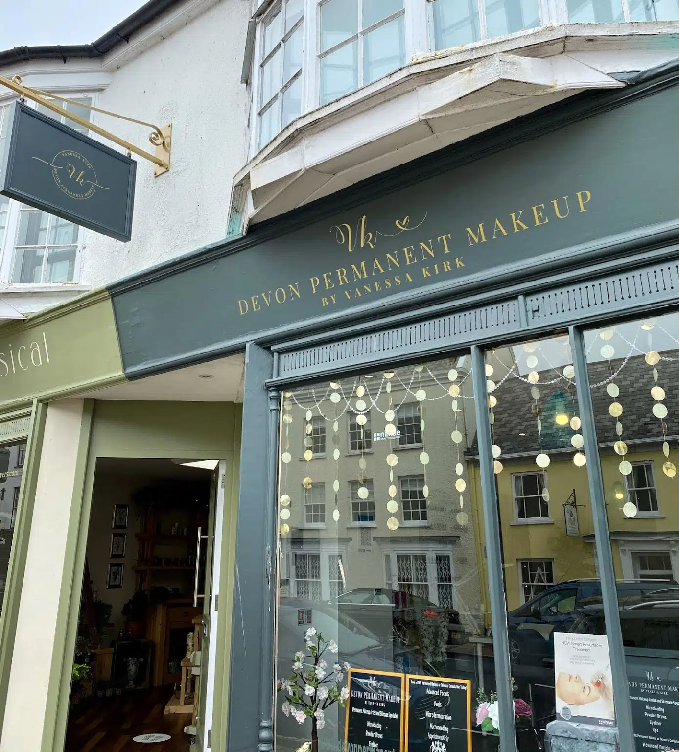Outdoor shop sign fascia for Devon Permanent Makeup by Nettl of Exeter
