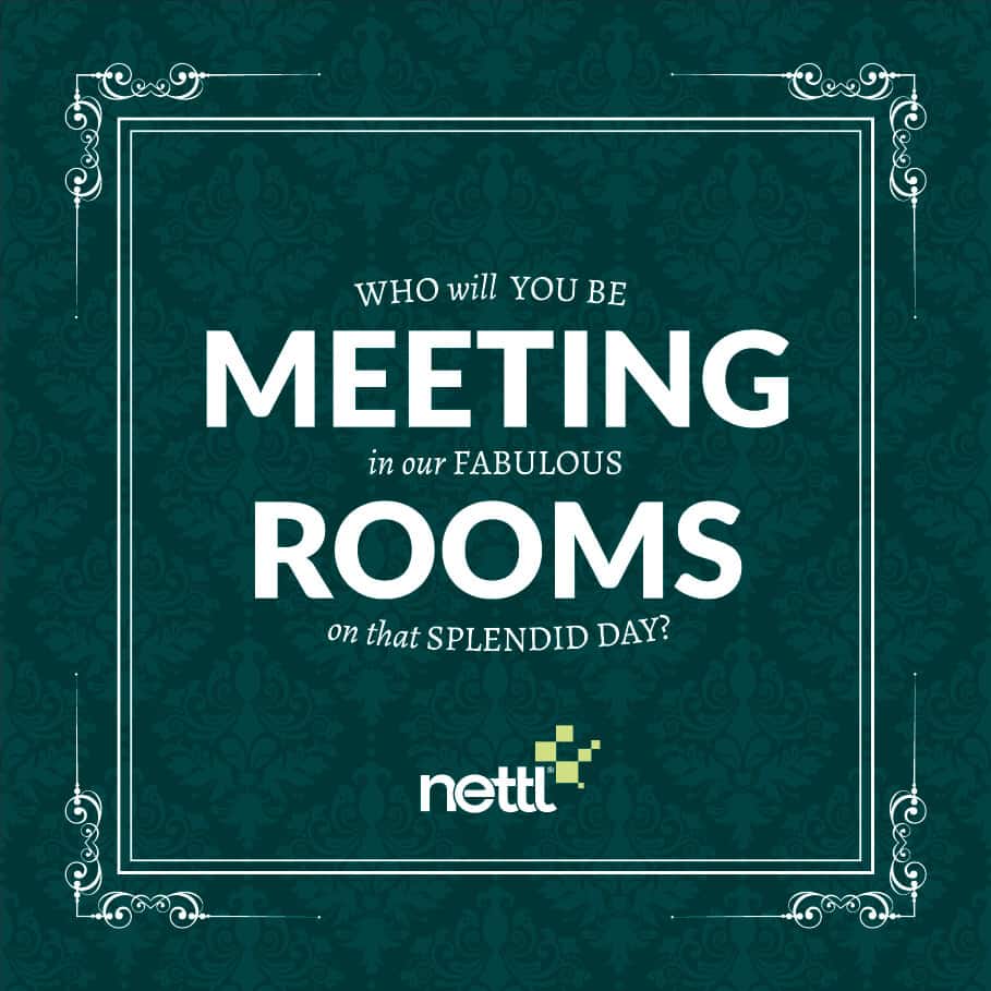 Cover of the Nettl of Exeter Meeting Room brochure.
