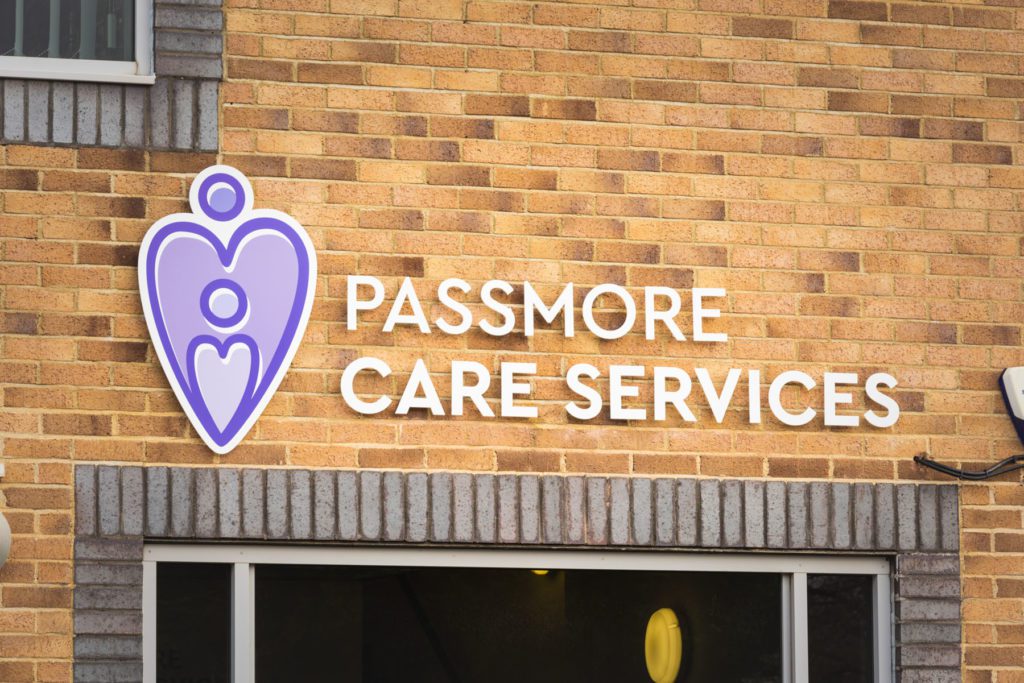 Passmore Care External Sign