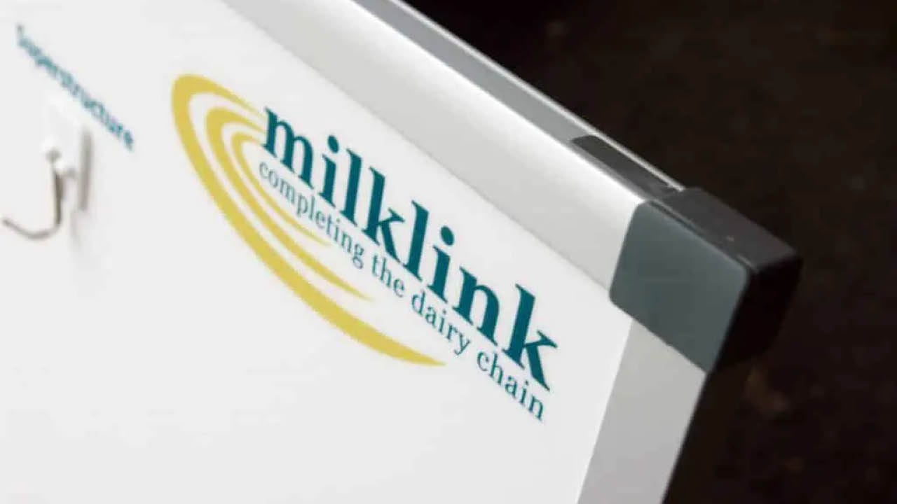 Branded whiteboard for Milklink by Nettl of Exeter
