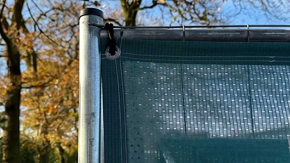 Square Corner Cover for Heras Fence Covers in Exeter