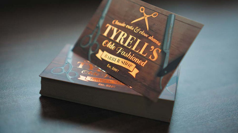 SPOT UV business cards with Matt Lamination by Nettl of Exeter.